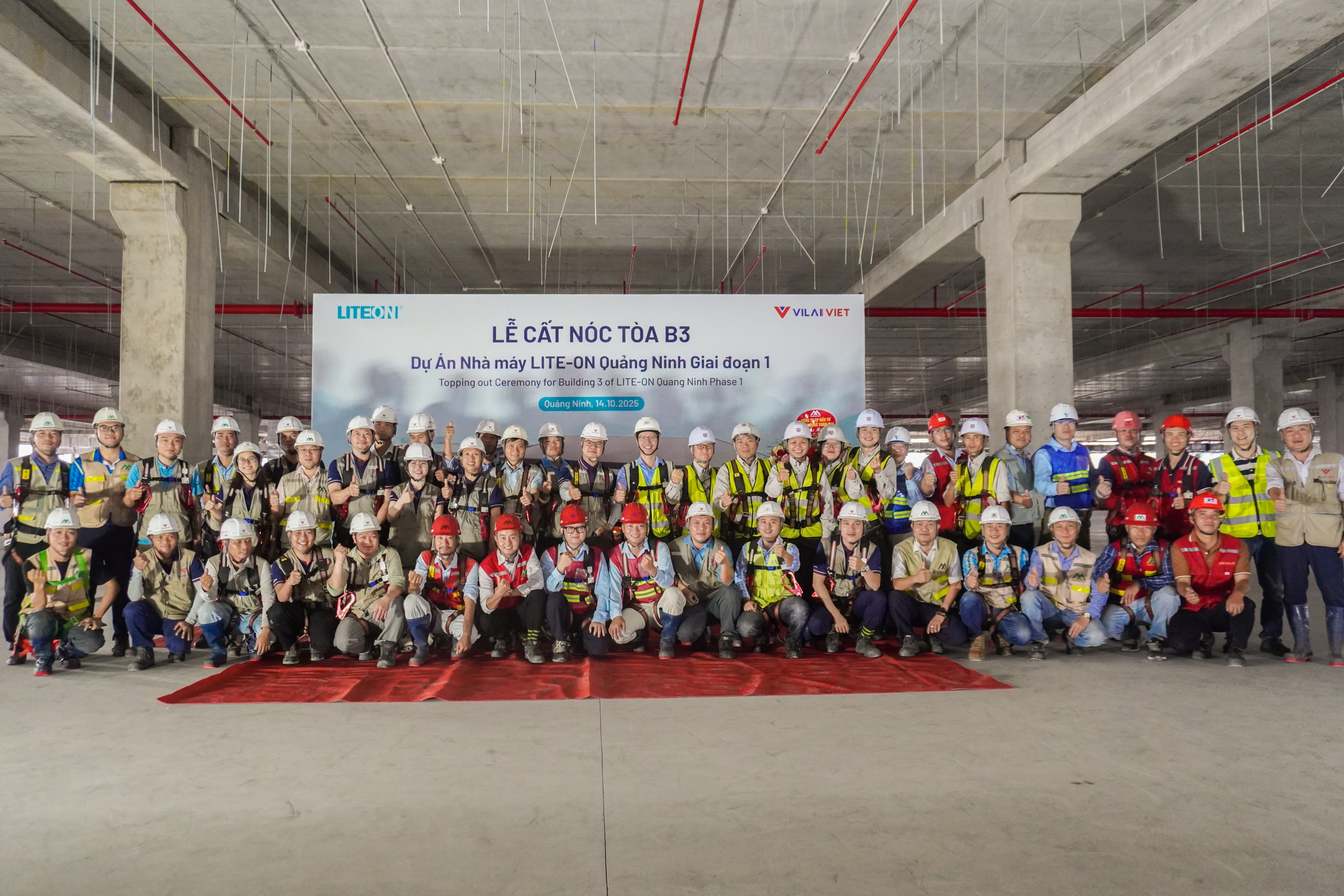 Vilai Việt là tổng thầu thiết kế và thi công nhà máy Lite-On Quảng Ninh GĐ1.